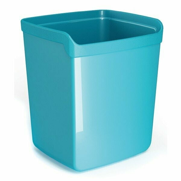 Bicchiere portapenne Plastic Desk - colore celeste
