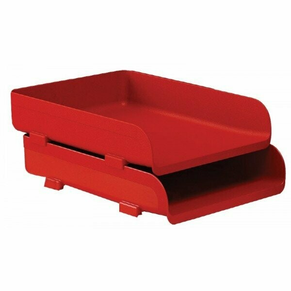 Portacorrispondenza Plastic Desk - colore rosso