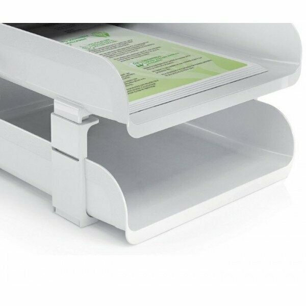 Portacancelleria Plastic Desk - colore bianco