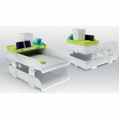 Portacancelleria Plastic Desk - colore verde