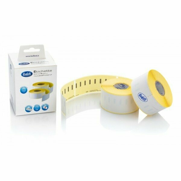 2 rotoli 290 etichette permanenti in carta termica - 36x89mm - per indirizzi estesi. Compatibili Dymo LW