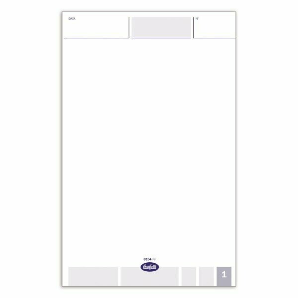 Comande generiche - Blocco 25/25/25 fogli autoricalcante blu - 16,8x10 cm