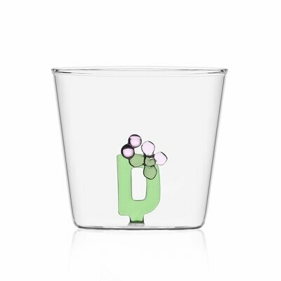 Ichendorf Bicchiere Tumbler Alfabeto  Lettera D  - 35 cl - Ichendorf