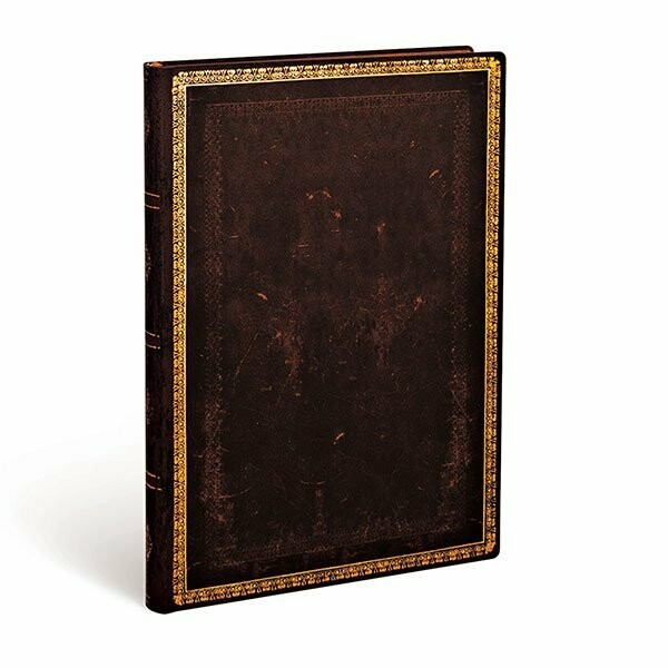 Paperblanks | Taccuino Midi - Nero Marocchino - 13 X 18 X 1,3 cm