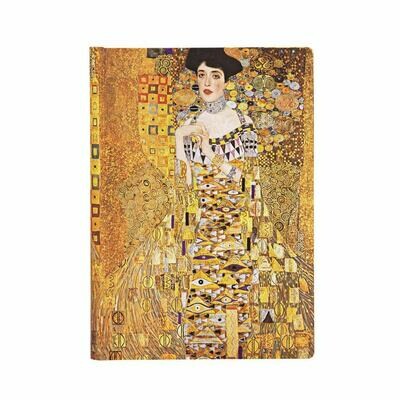 Paperblanks | Taccuino Midi - Klimt, Il Ritratto di Adele - 13X18X2,6 cm - Bianco