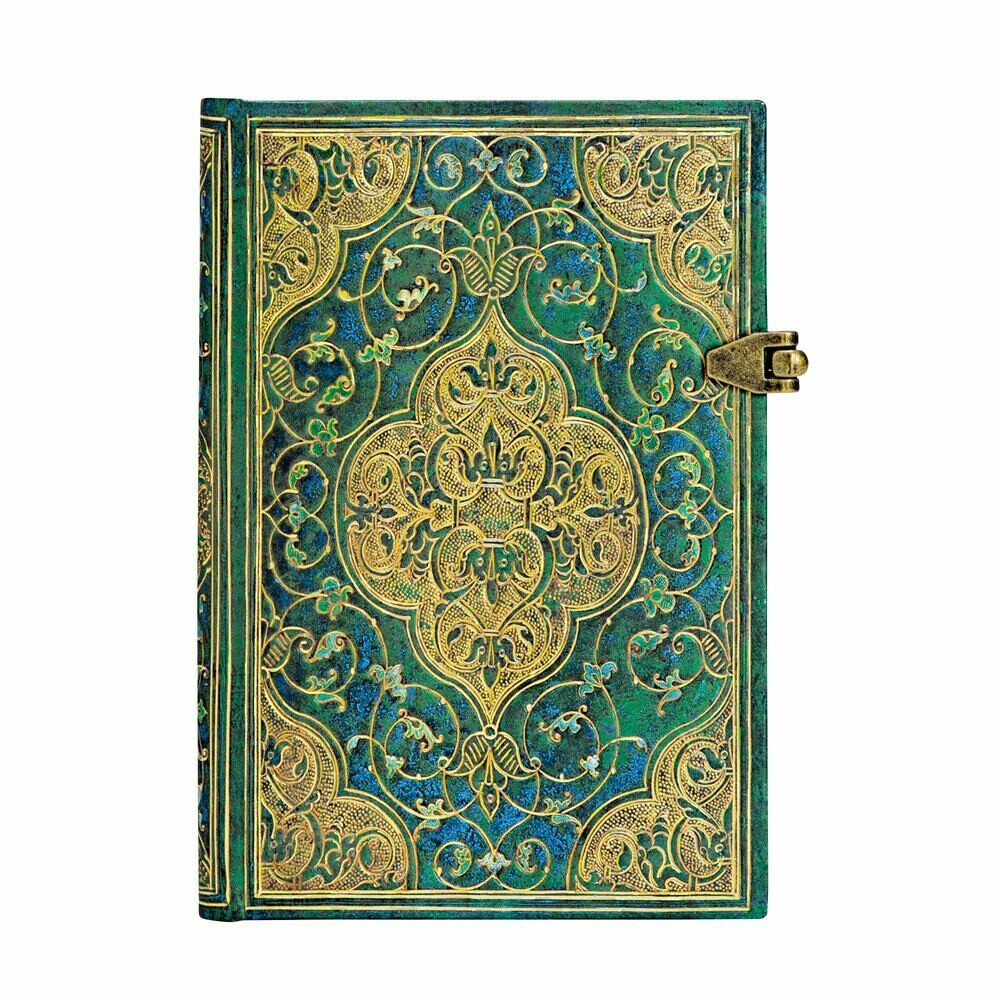 Paperblanks | Taccuino Mini -  Cronache Turchesi - 9.5 X 14 X 1.8 cm