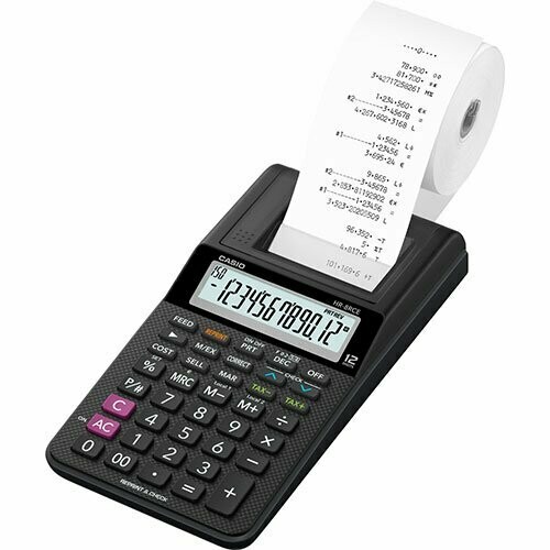 CASIO | HR-8RCE - BK Calcolatrice Scrivente 12 CIFRE