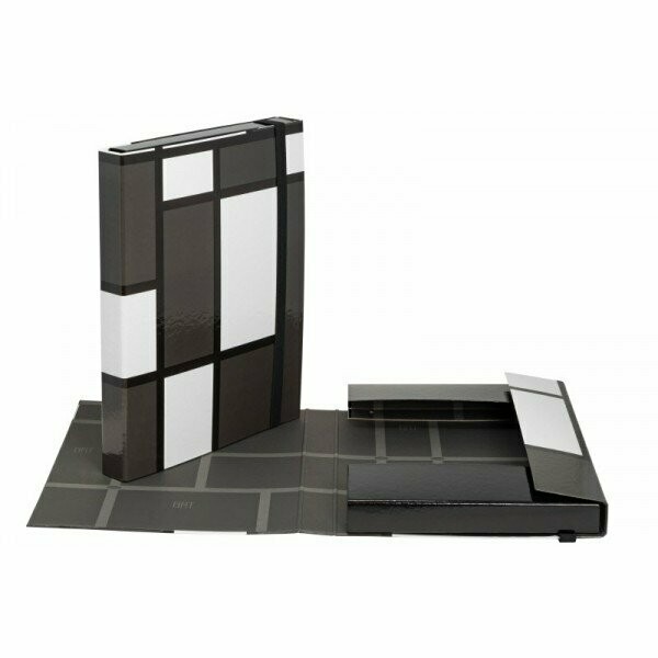 Scatola progetti con elastico Art - Dorso 3 cm - 33x24 cm - grigio