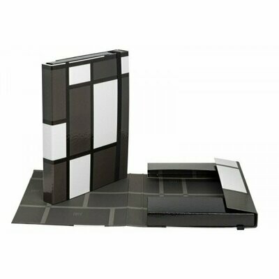 Scatola progetti con elastico Art - Dorso 3 cm - 33x24 cm - grigio
