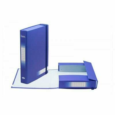 Scatola progetti con elastico Basic - Dorso 5 cm - 34x24 cm - blu Scatola progetti con elastico Basic - Dorso 5 cm - 34x24 cm - blu