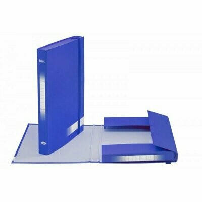 Scatola progetti con elastico Basic - Dorso 3 cm - 34x24 cm - blu Scatola progetti con elastico Basic - Dorso 3 cm - 34x24 cm - blu