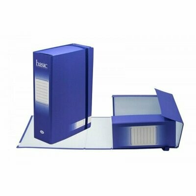 Scatola progetti con elastico Basic - Dorso 10 cm - 34x24 cm - blu Scatola progetti con elastico Basic - Dorso 10 cm - 34x24 cm - blu