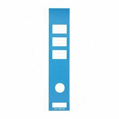 Etichette adesive universali raccoglitori - Dorso 8 cm - blu - 10 Pz.
