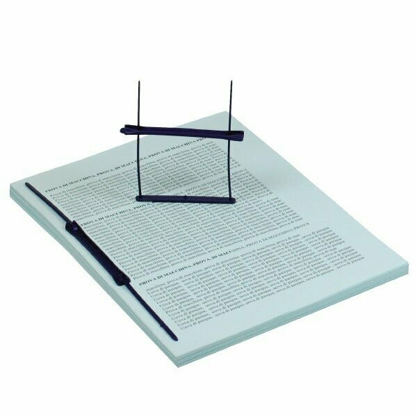 Pressini fermafogli - fastener in plastica - passo 8 cm - blu - 12 pz.