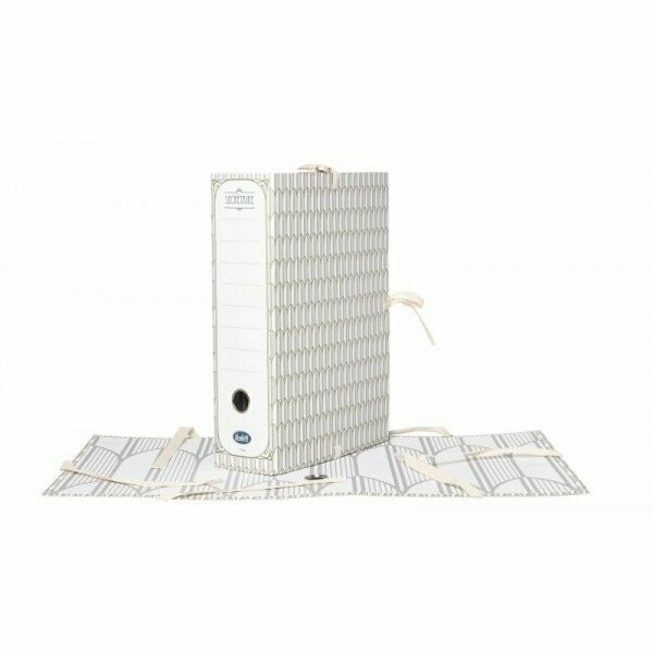 Faldone con lacci Secretaire - Dorso 10 cm - 34,5x25 cm - grigio Faldone con lacci Secretaire - Dorso 10 cm - 34,5x25 cm - grigio