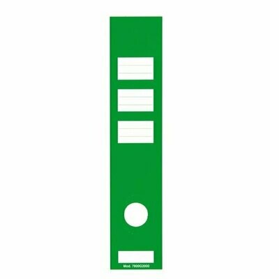 Etichette adesive universali raccoglitori - Dorso 8 cm - verde - 10 pz.