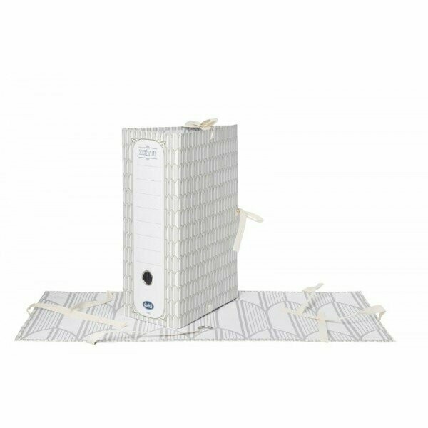 Faldone con lacci Secretaire - Dorso 15 cm - 34,5x25 cm - grigio Faldone con lacci Secretaire - Dorso 15 cm - 34,5x25 cm - grigio
