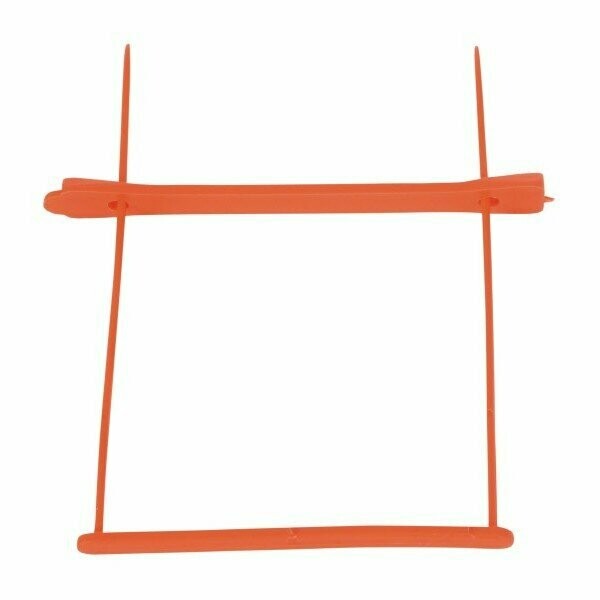 Pressini fermafogli - fastener in plastica - passo meccanografico - rosso - 50 pz.