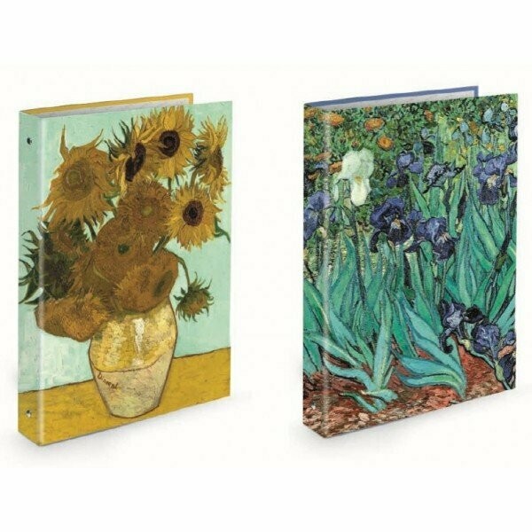 Cartella Image - 4 anelli tondi - Diametro 30 mm - Pittura -V.van Gogh - soggetti assortiti