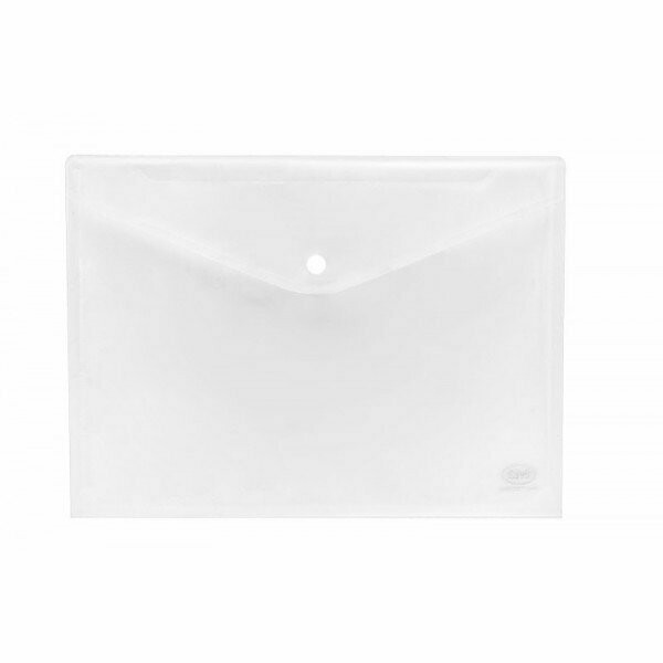 Buste con bottone - polipropilene trasparente - 29,7x21 cm - neutro