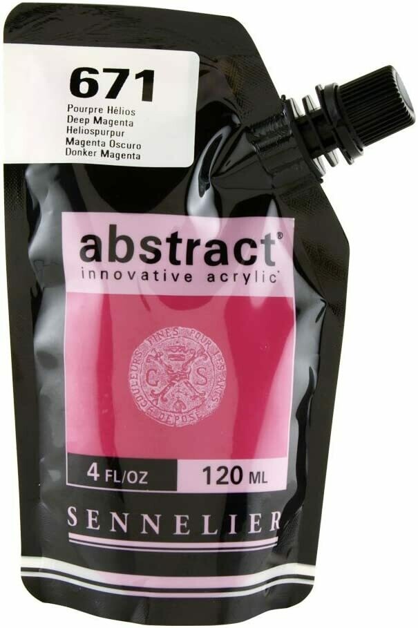 Acrilico Abstract 120ml. - n° 671 Rosso Magenta