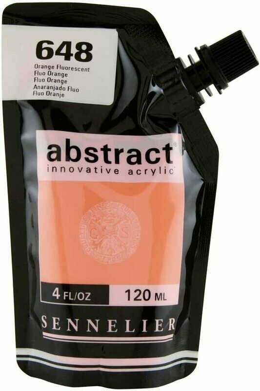 Acrilico Abstract Sennelier 120ml. - n° 648 - Arancio Fluorescente