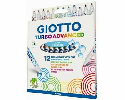 Giotto Turbo Advanced - Confezione 12 Pennarelli