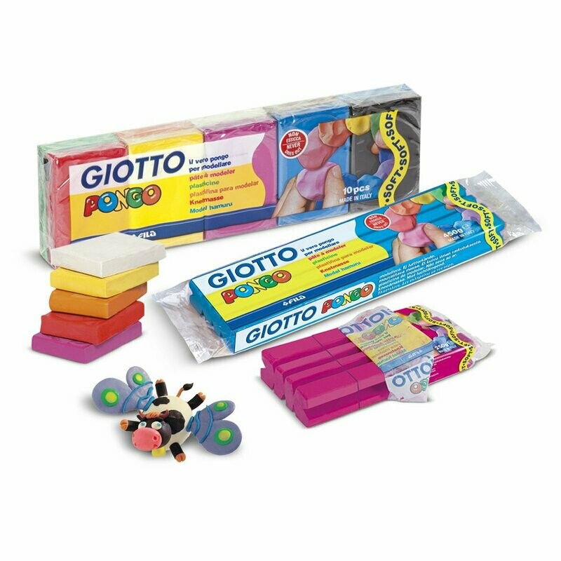 Giotto Pongo 500 Gr - Colori Assortiti 10 x 50 g