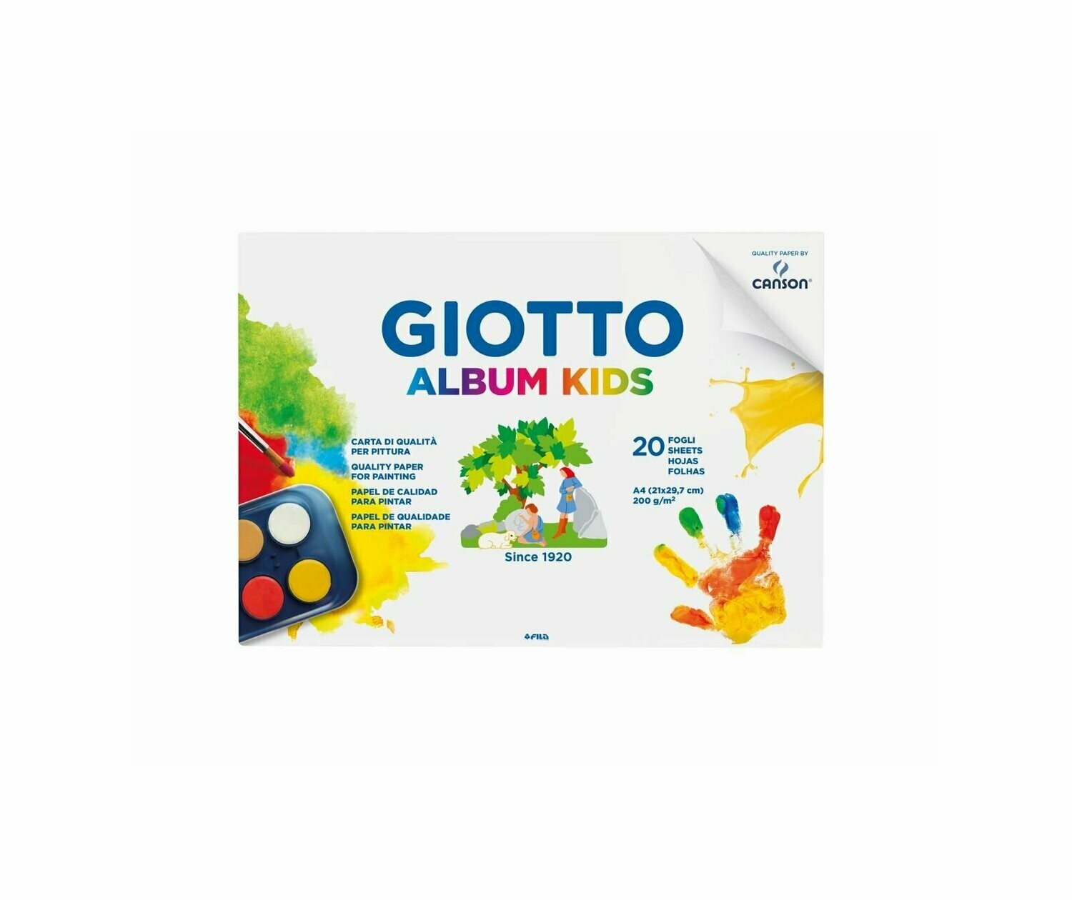 Giotto Album Kids - 20 Fogli - 200 Gr. Formato A4