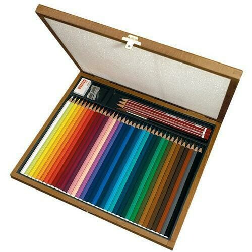 Stabilo Acquacolor - Confezione in Legno 36 Pastelli Acquerellabili