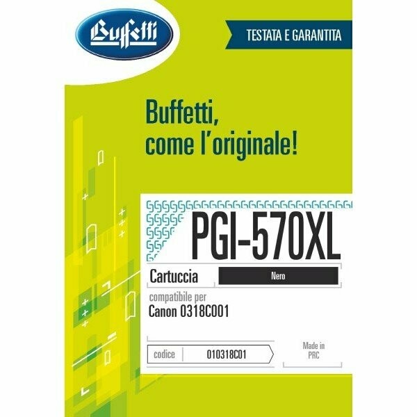 Canon Cartuccia ink jet - Compatibile PGI-570XL - Nero