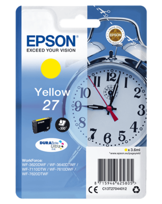 Epson| Cartuccia a getto d'inchiostro N.27- Sveglia - Giallo