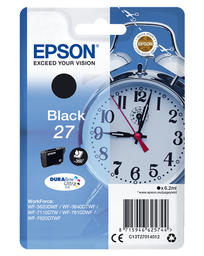 Epson| Cartuccia a getto d'inchiostro N.27- Sveglia - Nero