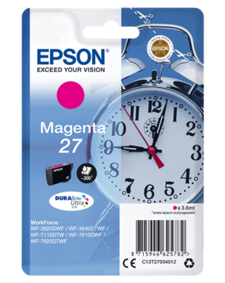 Epson| Cartuccia a getto d'inchiostro N.27- Sveglia - Magenta