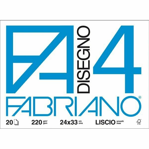 Album da disegno liscio Fabriano Disegno 4 - 24 x 33