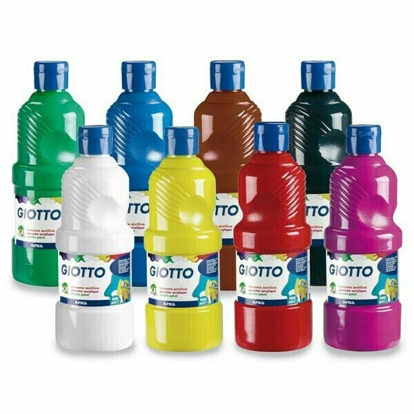 Giotto Tempera - Flacone da 1000 Ml - Colori Assortiti
