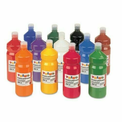 Primo Tempera - Flacone da 1000 Ml - Colori Assortiti