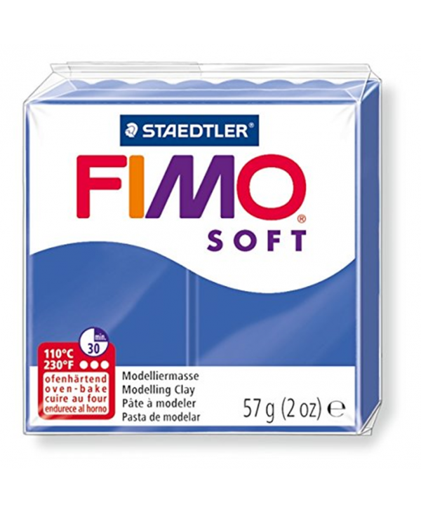 FIMO Soft Pasta Modellabile Gr. 57 - n° 33 Blu Brillante