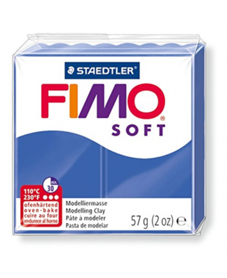 FIMO Soft Pasta Modellabile Gr. 57 - n° 33 Blu Brillante