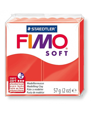 FIMO Soft Pasta Modellabile Gr. 57 - n° 24 Rosso Indiano