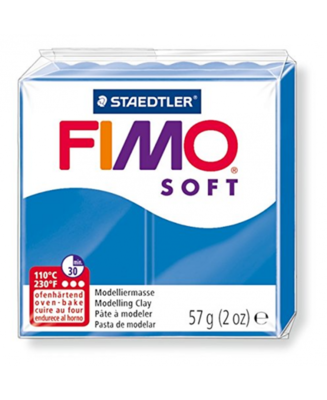 FIMO Soft Pasta Modellabile Gr. 57 - n° 37 Blu