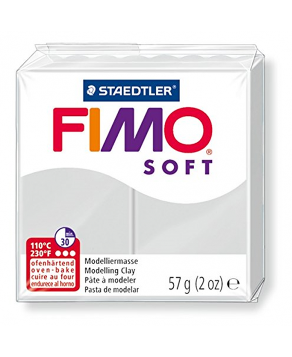 FIMO Soft Pasta Modellabile Gr. 57 - n° 80 Grigio Delfino