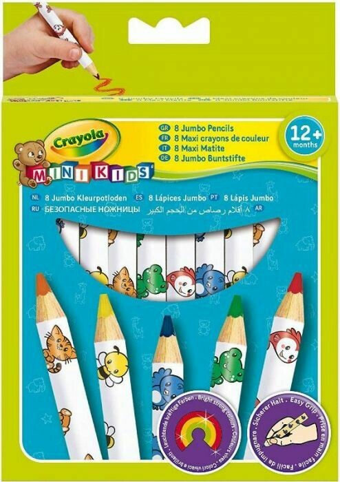 CRAYOLA | Confezione 12 Matitoni MINI KIDS - 12 + Mesi