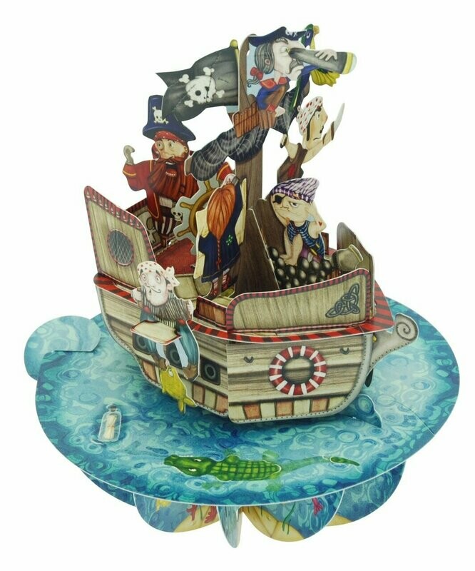 Biglietto Auguri - Pirati  - Pirouettes Santoro