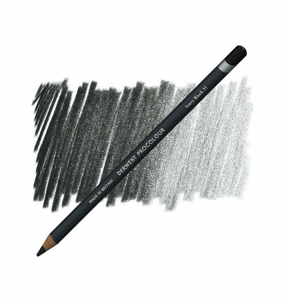 Matita Colorata Derwent Procolour - 71 Ivory Black