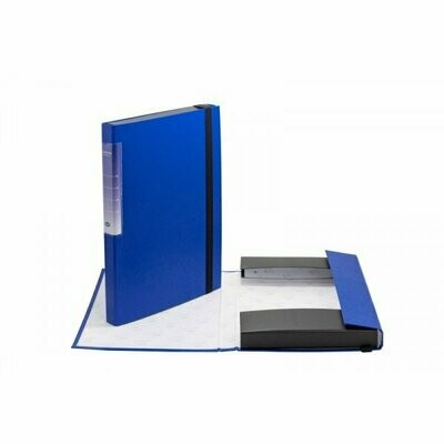Scatola progetti con elastico Aeternum - Dorso 3 cm - 33x24 cm - blu