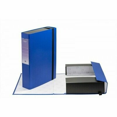 Scatola progetti con elastico Aeternum - Dorso 7 cm - 33x24 cm - blu