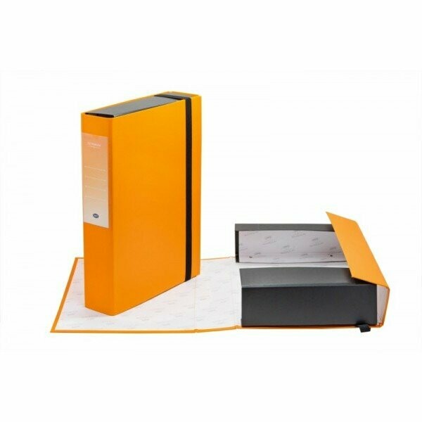 Scatola progetti con elastico Aeternum - Dorso 7 cm - 33x24 cm - giallo