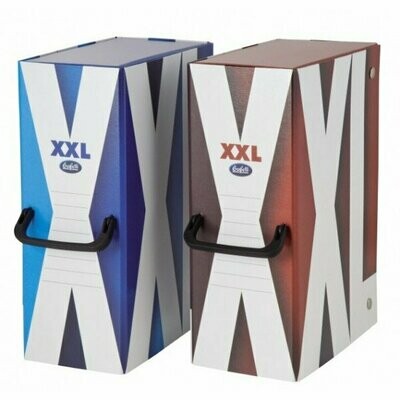 Scatola progetti con maniglia XXL - Dorso 12 cm - 34x24 cm - rosso