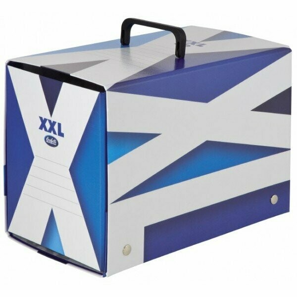 Scatola progetti con maniglia XXL - Dorso 20 cm - 34x24 cm - blu